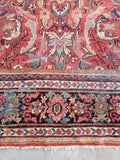 10'3 x 13'9 Rainbow Persian Mahal Rug (#1063) / 10x14 Large Vintage Rug - Blue Parakeet Rugs