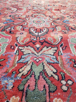 10'3 x 13'9 Rainbow Persian Mahal Rug (#1063) / 10x14 Large Vintage Rug - Blue Parakeet Rugs