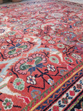 10'3 x 13'9 Rainbow Persian Mahal Rug (#1063) / 10x14 Large Vintage Rug - Blue Parakeet Rugs