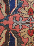 9'3 x 12'6 antique Persian coral pink Mahal rug (#1064) / 9x13 vintage rug - Blue Parakeet Rugs
