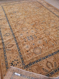 8'10 x 12' antique 1920s rug / 9x12 vintage rug (#1067) - Blue Parakeet Rugs