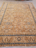 8'10 x 12' antique 1920s rug / 9x12 vintage rug (#1067) - Blue Parakeet Rugs