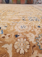 8'10 x 12' antique 1920s rug / 9x12 vintage rug (#1067) - Blue Parakeet Rugs