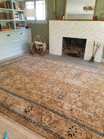 8'10 x 12' antique 1920s rug / 9x12 vintage rug (#1067) - Blue Parakeet Rugs