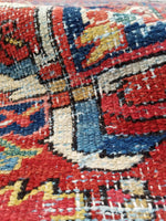 6'10 x 10 Antique Persian Heriz / Large Antique Heriz / 7x10 Rug (#1071) - Blue Parakeet Rugs