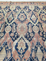 10 x 14'10 Antique Agra / 10x15 vintage rug (#1072) - Blue Parakeet Rugs