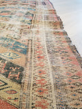 3'6 x 9'5 Antique early 1900s NW tribal Runner (#740B) - Blue Parakeet Rugs