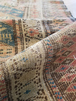 3'6 x 9'5 Antique early 1900s NW tribal Runner (#740B) - Blue Parakeet Rugs