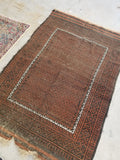 3'7 x 5'5 antique nomadic Baluch rug (#1094) - Blue Parakeet Rugs
