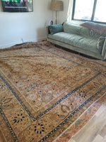 8'10 x 12' antique 1920s rug / 9x12 vintage rug (#1067) - Blue Parakeet Rugs