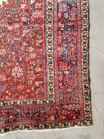 5' x 6'5 antique Persian Heriz Gharajeh tribal rug (#1305ML) - Blue Parakeet Rugs