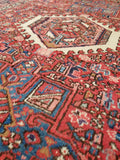 5' x 6'5 antique Persian Heriz Gharajeh tribal rug (#1305ML) - Blue Parakeet Rugs
