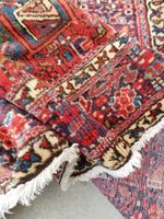 5' x 6'5 antique Persian Heriz Gharajeh tribal rug (#1305ML) - Blue Parakeet Rugs