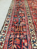 5' x 6'5 antique Persian Heriz Gharajeh tribal rug (#1305ML) - Blue Parakeet Rugs