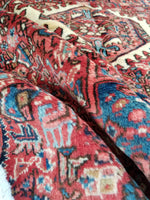 5' x 6'5 antique Persian Heriz Gharajeh tribal rug (#1305ML) - Blue Parakeet Rugs