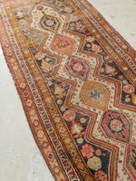 3'6 x 13' Antique Kurdish runner / Rug Runner (#1306) - Blue Parakeet Rugs