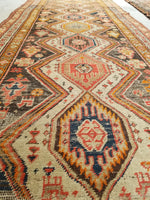 3'6 x 13' Antique Kurdish runner / Rug Runner (#1306) - Blue Parakeet Rugs