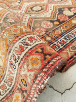 3'6 x 13' Antique Kurdish runner / Rug Runner (#1306) - Blue Parakeet Rugs