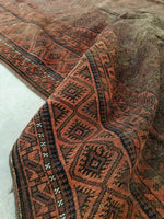 6'3 x 12'3 antique nomadic Baluch Rug (#1308) - Blue Parakeet Rugs