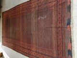 6'3 x 12'3 antique nomadic Baluch Rug (#1308) - Blue Parakeet Rugs