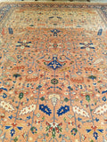 12x16 Oversize Persian Sarouk (#1309) - Blue Parakeet Rugs