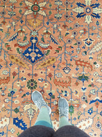 12x16 Oversize Persian Sarouk (#1309) - Blue Parakeet Rugs