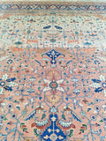 12x16 Oversize Persian Sarouk (#1309) - Blue Parakeet Rugs