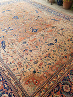 12x16 Oversize Persian Sarouk (#1309) - Blue Parakeet Rugs