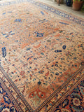 12x16 Oversize Persian Sarouk (#1309) - Blue Parakeet Rugs