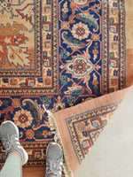 12x16 Oversize Persian Sarouk (#1309) - Blue Parakeet Rugs