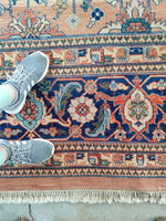 12x16 Oversize Persian Sarouk (#1309) - Blue Parakeet Rugs