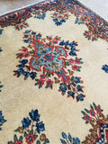 2'10 x 3' antique square Persian Kerman rug (#1341) at Anthropologie - Blue Parakeet Rugs