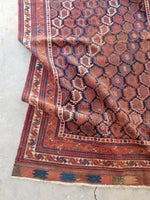 5x8 Antique Paisley Persian Afshar Rug (#1343) - Blue Parakeet Rugs