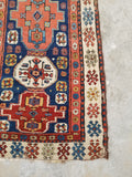 2'9 x 13'8 Skinny Antique Caucasian runner #1919 / 3x14 Vintage runner - Blue Parakeet Rugs
