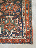 3'2 x 15'5 Antique tribal wool runner #1920 / 3x15 Vintage runner - Blue Parakeet Rugs