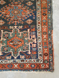 3'2 x 15'5 Antique tribal wool runner #1920 / 3x15 Vintage runner - Blue Parakeet Rugs