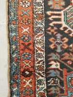 3'2 x 15'5 Antique tribal wool runner #1920 / 3x15 Vintage runner - Blue Parakeet Rugs
