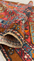2'8 x 9' Antique NW Persian runner #2428 / Skinny Persian Runner - Blue Parakeet Rugs