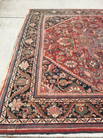 10'10 x 17'3 Oversize 1930s Mahal Rug / Large 11x17 vintage rug - Blue Parakeet Rugs