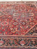 10'10 x 17'3 Oversize 1930s Mahal Rug / Large 11x17 vintage rug - Blue Parakeet Rugs
