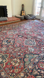 10’4 x 13’7 Antique Persian Mahal #2310ML / 10x14 Mahal - Blue Parakeet Rugs