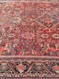 10'10 x 17'3 Oversize 1930s Mahal Rug / Large 11x17 vintage rug - Blue Parakeet Rugs