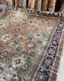 Large antique Persian Mahal rug
