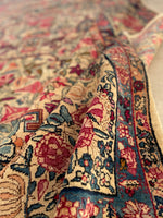 9'9 x 14'9 Antique Persian Kerman rug #910 / 10x15 Persian rug - Blue Parakeet Rugs