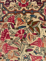 9'9 x 14'9 Antique Persian Kerman rug #910 / 10x15 Persian rug - Blue Parakeet Rugs
