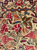 9'9 x 14'9 Antique Persian Kerman rug #910 / 10x15 Persian rug - Blue Parakeet Rugs