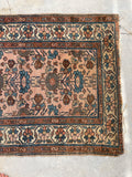 2'9 x 4' Antique 1920s Persian Malayer rug #1892 / 3x4 Vintage Rug - Blue Parakeet Rugs