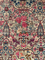 9'9 x 14'9 Antique Persian Kerman rug #910 / 10x15 Persian rug - Blue Parakeet Rugs