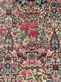 9'9 x 14'9 Antique Persian Kerman rug #910 / 10x15 Persian rug - Blue Parakeet Rugs