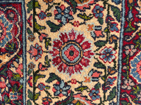 8'8 x 11'8 Antique Persian Mashhad rug #2226 / 9x12 Vintage Rug - Blue Parakeet Rugs